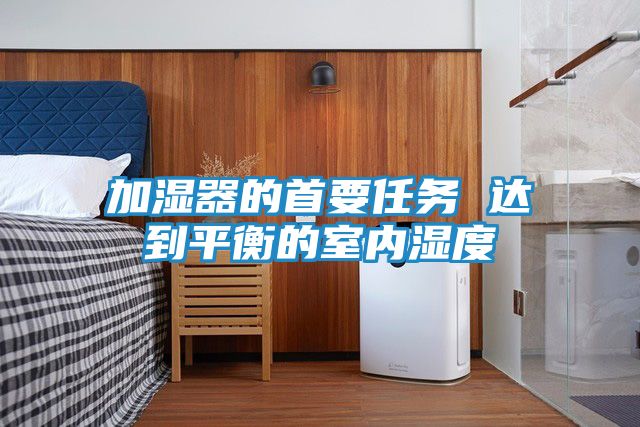 加湿器的首要任务 达到平衡的室内湿度