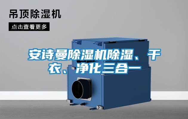 安诗曼除湿机除湿、干衣、净化三合一