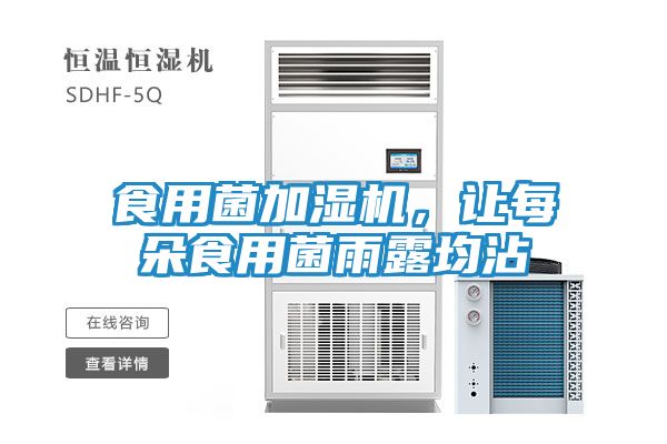 食用菌加湿机，让每朵食用菌雨露均沾