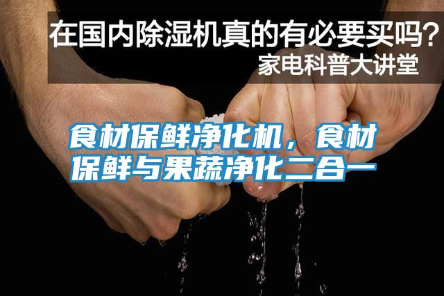 食材保鲜净化机，食材保鲜与果蔬净化二合一