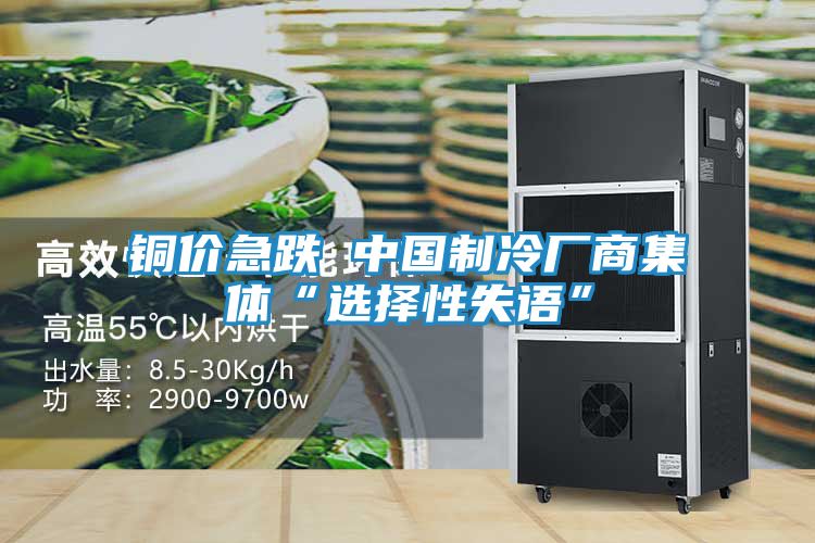 铜价急跌 中国制冷厂商集体“选择性失语”