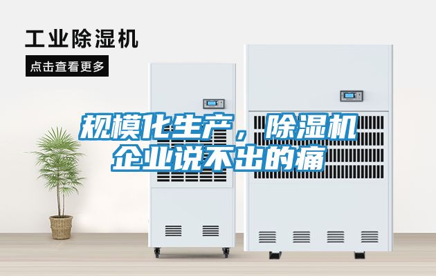 规模化生产，除湿机企业说不出的痛