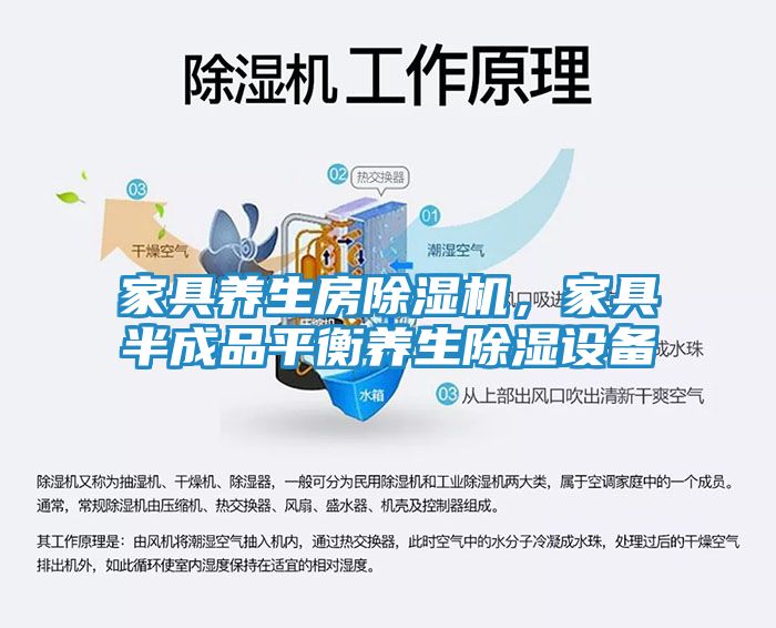 家具养生房除湿机,家具半成品平衡养生除湿设备