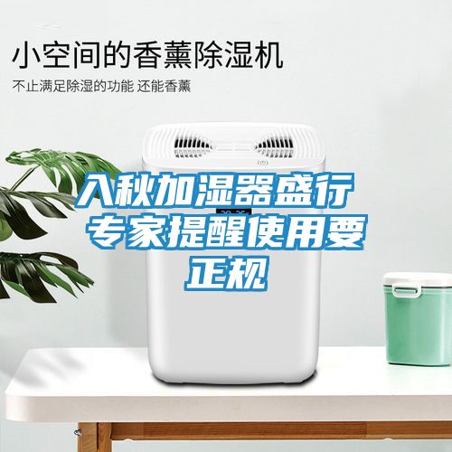 入秋加湿器盛行 专家提醒使用要正规