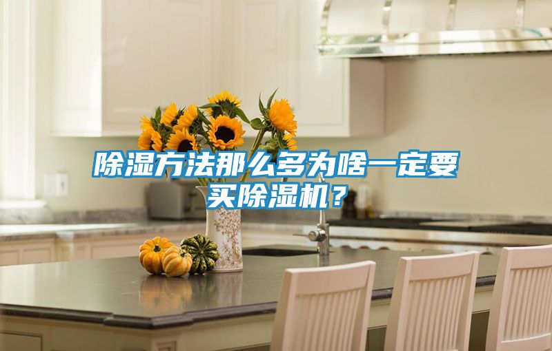 除湿方法那么多为啥一定要买除湿机？
