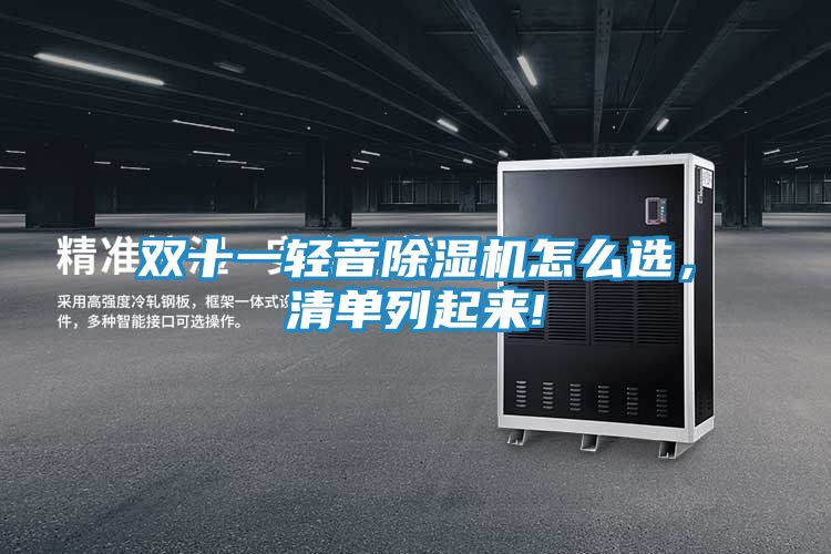 双十一轻音除湿机怎么选，清单列起来!