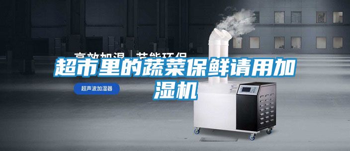 超市里的蔬菜保鲜请用加湿机