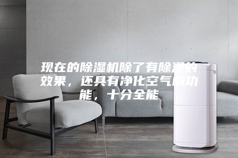 现在的除湿机除了有除湿的效果，还具有净化空气的功能，十分全能