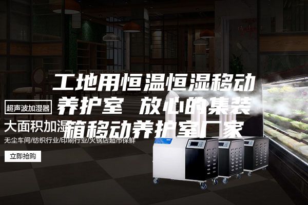 工地用恒温恒湿移动养护室 放心的集装箱移动养护室厂家