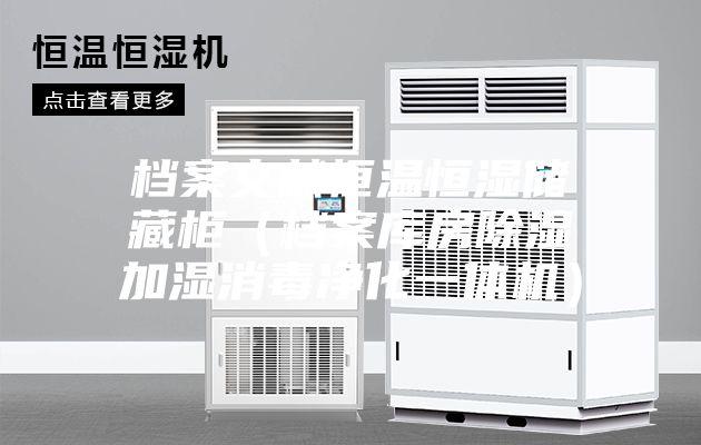 档案文献恒温恒湿储藏柜（档案库房除湿加湿消毒净化一体机）