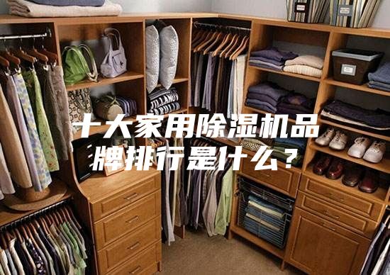 十大家用除湿机品牌排行是什么？