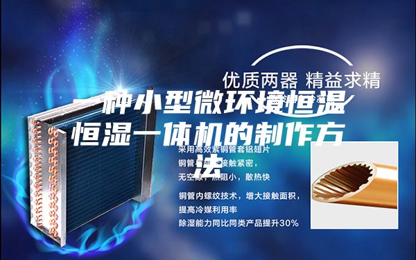一种小型微环境恒温恒湿一体机的制作方法