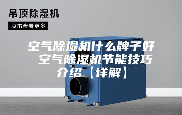 空气除湿机什么牌子好 空气除湿机节能技巧介绍【详解】