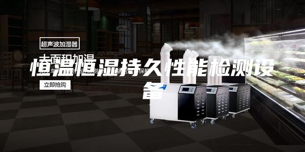 恒温恒湿持久性能检测设备