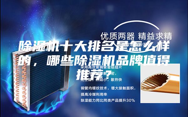 除湿机十大排名是怎么样的,哪些除湿机品牌值得推荐?