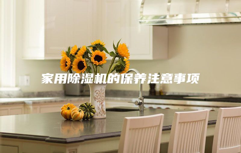 家用除湿机的保养注意事项