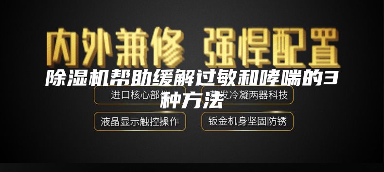除湿机帮助缓解过敏和哮喘的3种方法
