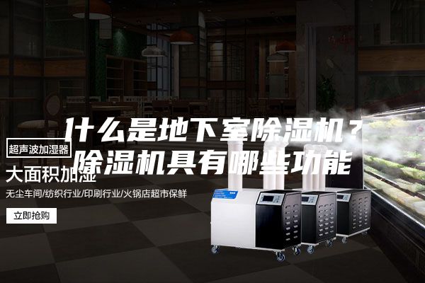 什么是地下室除湿机？除湿机具有哪些功能