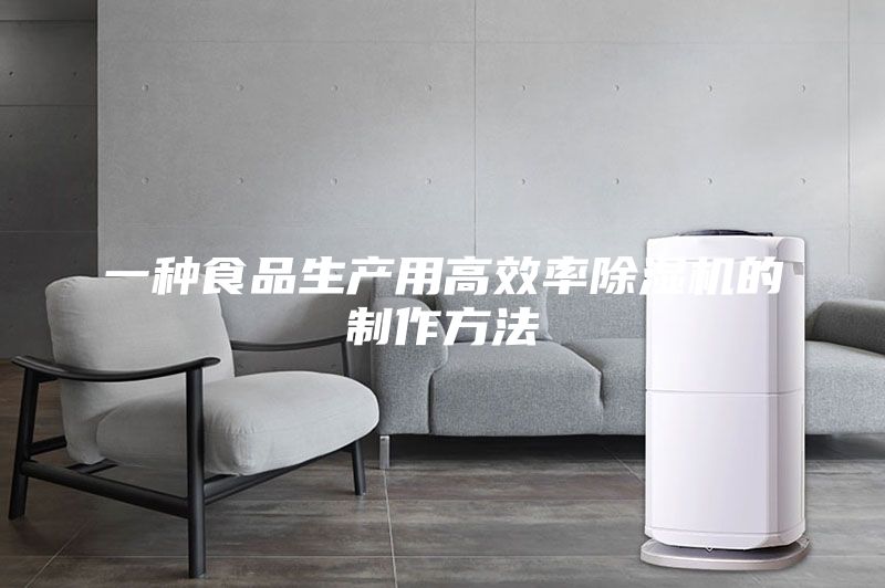 一种食品生产用高效率除湿机的制作方法
