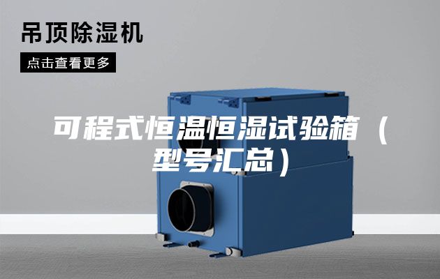 可程式恒温恒湿试验箱（型号汇总）