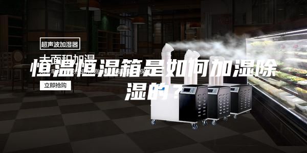 恒温恒湿箱是如何加湿除湿的？