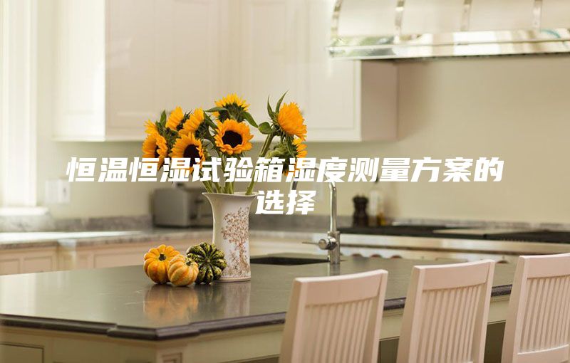 恒温恒湿试验箱湿度测量方案的选择