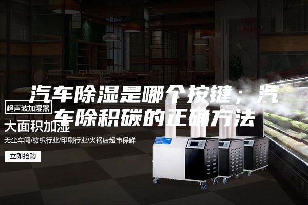 汽车除湿是哪个按键；汽车除积碳的正确方法