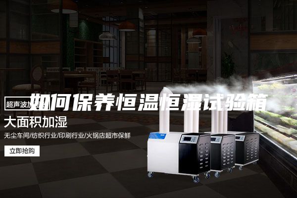 如何保养恒温恒湿试验箱
