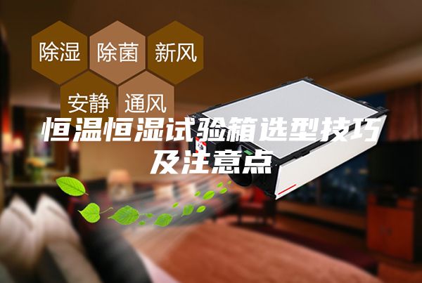 恒温恒湿试验箱选型技巧及注意点
