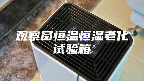 观察窗恒温恒湿老化试验箱
