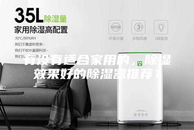 有没有适合家用的，除湿效果好的除湿器推荐？