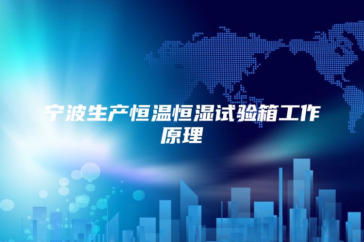 宁波生产恒温恒湿试验箱工作原理