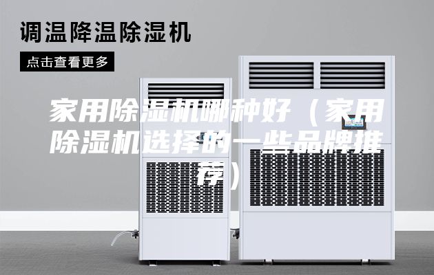 家用除湿机哪种好（家用除湿机选择的一些品牌推荐）