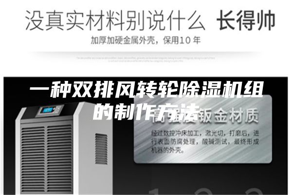 一种双排风转轮除湿机组的制作方法