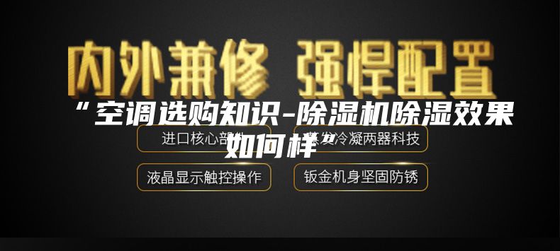 “空调选购知识-除湿机除湿效果如何样”
