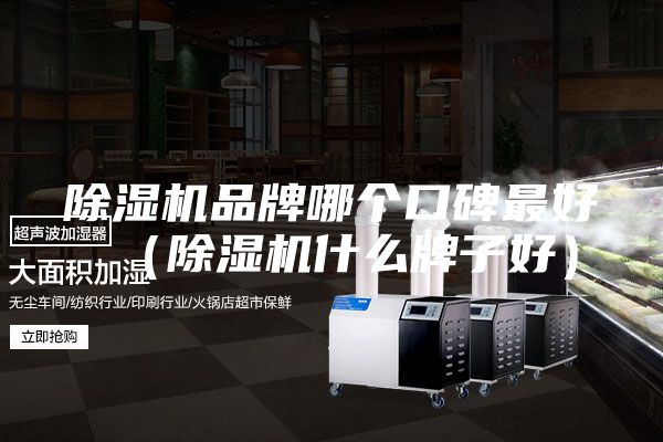 除湿机品牌哪个口碑最好（除湿机什么牌子好）