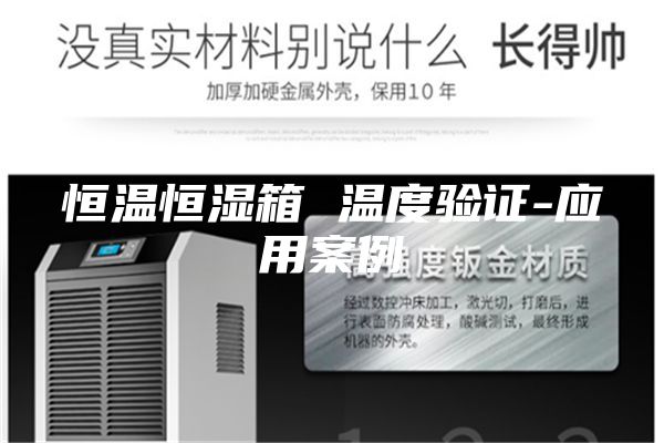 恒温恒湿箱 温度验证-应用案例