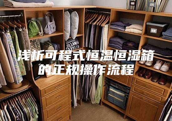 浅析可程式恒温恒湿箱的正规操作流程