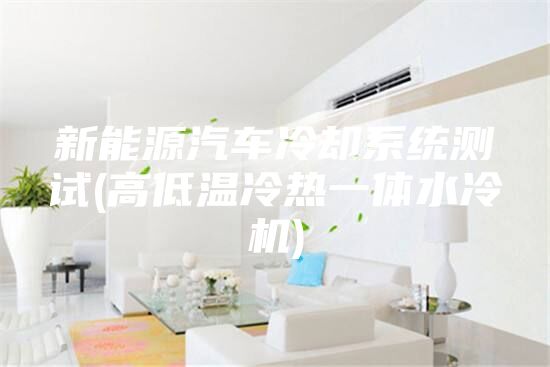 新能源汽车冷却系统测试(高低温冷热一体水冷机)