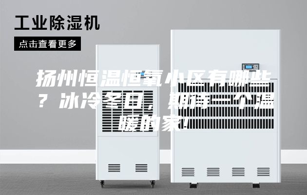 扬州恒温恒氧小区有哪些？冰冷冬日，期待一个温暖的家!