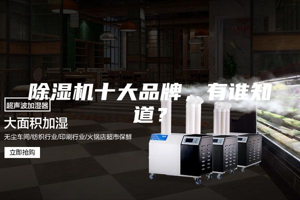 除湿机十大品牌，有谁知道？