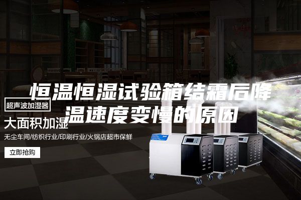 恒温恒湿试验箱结霜后降温速度变慢的原因