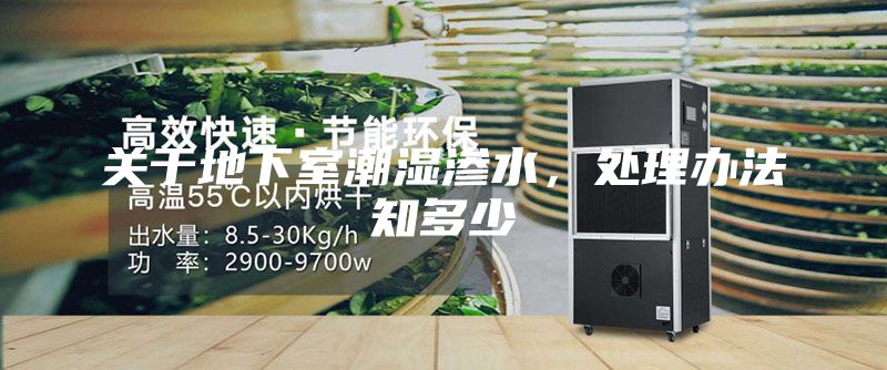 关于地下室潮湿渗水，处理办法知多少