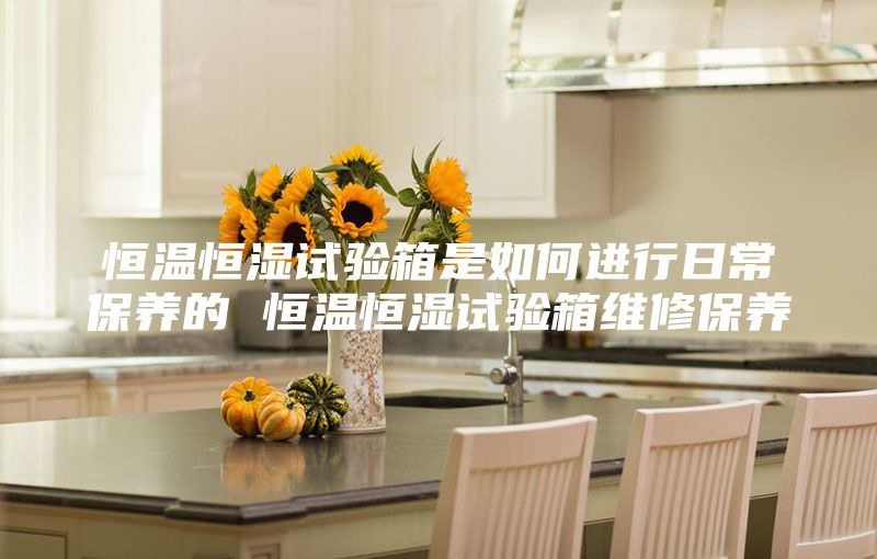 恒温恒湿试验箱是如何进行日常保养的 恒温恒湿试验箱维修保养