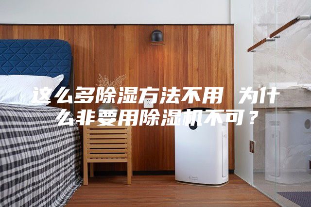 这么多除湿方法不用 为什么非要用除湿机不可？