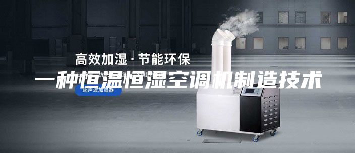 一种恒温恒湿空调机制造技术