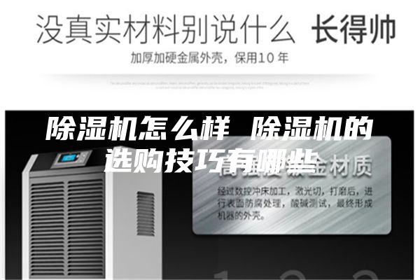 除湿机怎么样 除湿机的选购技巧有哪些